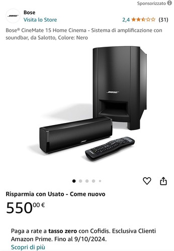 Bose cinemate subwoofer - cinemate, 15